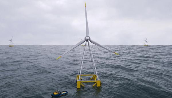 توربین بادی هرمی شناور 5 مگاواتی در مقیاس کامل مورد آزمایش قرار خواهد گرفت