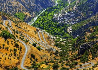 زیباترین جاده های کردستان؛ میان کوه های سر به فلک کشیده زاگرس